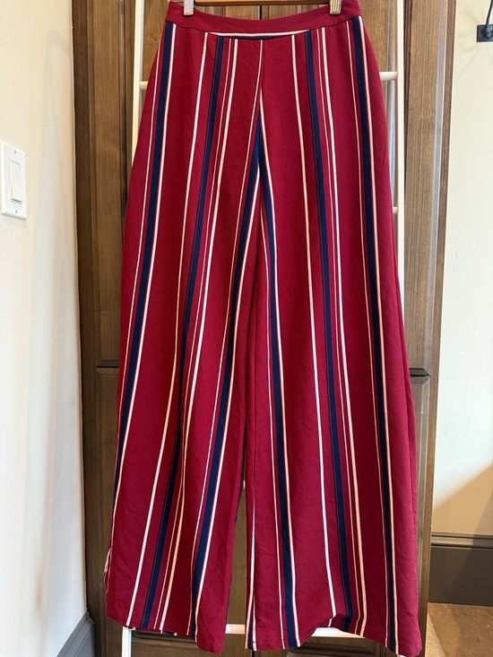 Papaya Pants - Papaya Red Wide-Leg Striped Pants